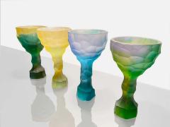 Alissa Volchkova Set of 4 Hand Sculpted Crystal Glass by Alissa Volchkova - 1838289