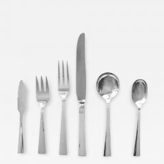 Allan Adler Allan Adler Handcrafted Sterling Flatware Service for 12 Sunset Pattern - 189038