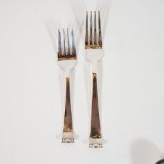 Allan Adler Allan Adler Sterling Sliver Modern Georgian Hand Wrought Flatware Service for 24 - 1580622