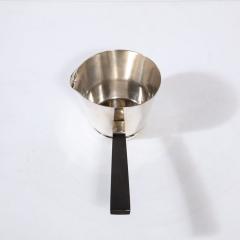 Allan Adler Modernist Sterling Silver Sauce Boat with Ebony Handle by Allan Adler - 3352633