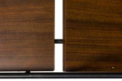 Allan Gould Allan Gould Mid Century American Wood and Black Metal Magazine Coffee Table - 4272994
