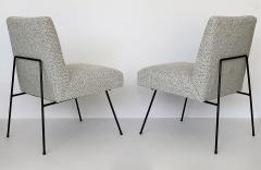 Allan Gould Pair of Allan Gould Style Iron Frame Lounge Chairs - 998928