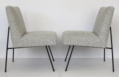 Allan Gould Pair of Allan Gould Style Iron Frame Lounge Chairs - 998931