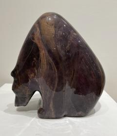 Allan Waidman Large Bear Violet Copper Swirl - 4158601