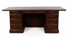 Alma Desk Company Mahogany Executive Desk - 4169075