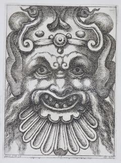 Aloisio Giovannoli Giovannoli Four Groups of Nine Grotesque Masks 1781 - 1312342