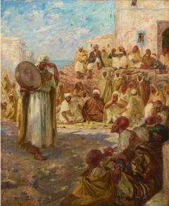 Alphonse L on Germain Thill Antique Orientalist figurative oil painting by Germain Thill - 4358487