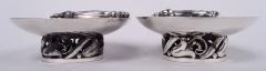Alphonse La Paglia Pair of La Paglia American Sterling Silver Blossom Inspired Open Salts - 4117525