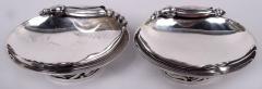 Alphonse La Paglia Pair of La Paglia American Sterling Silver Blossom Inspired Open Salts - 4117526