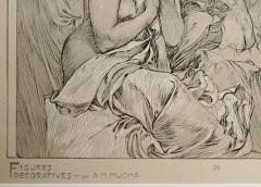 Alphonse Maria Mucha Alphonse Mucha Figures Decoratives Poster Plate 29 - 3090641