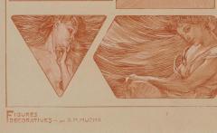 Alphonse Maria Mucha Alphonse Mucha Figures Decoratives Poster Plate 7 - 3086666