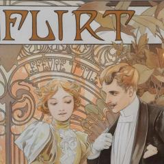 Alphonse Maria Mucha Alphonse Mucha Flirt Biscuits Lefevre Utile Poster - 3086619