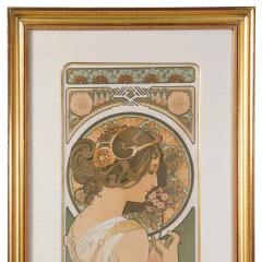 Alphonse Maria Mucha Alphonse Mucha La Plume et La Primevere Lithograph - 3902355