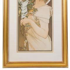 Alphonse Maria Mucha Alphonse Mucha La Plume et La Primevere Lithograph - 3902357