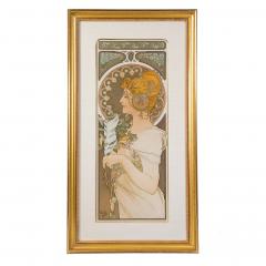 Alphonse Maria Mucha Alphonse Mucha La Plume et La Primevere Lithograph - 3902358