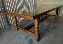 Alphonso Marina Alfonso Marina Ebanista 17th C Style Spanish Colonial Extension Dining Table - 1651248