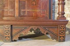 Alpine 19th Century Baroque Revival Inlaid Dressoir Cabinet - 670599