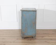 Alpine Blue Painted Fir Wood Cabinet from Cortina d Ampezzo Late 18th Century - 4381196