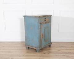 Alpine Blue Painted Fir Wood Cabinet from Cortina d Ampezzo Late 18th Century - 4381205