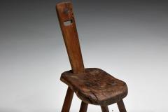 Alpine Folk Art Chair France 19th Century - 4402002