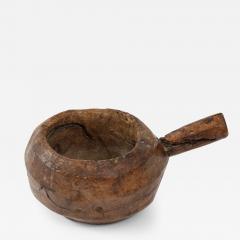 Alpine Folk Art Waxed Milk Bowl c 1850 - 2883229