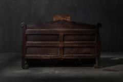 Alpine Monastic Bench with Folding Table France 19th Century - 4135125