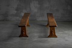 Alpine Rustic Benches France Mid 20th Century - 4271531