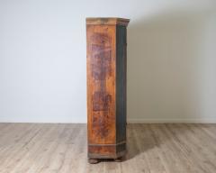 Alpine late 18th Century Blue Painted Wardrobe with Hand Painted - 4812643