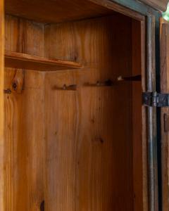 Alpine late 18th Century Blue Painted Wardrobe with Hand Painted - 4812645