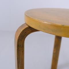 Alvar Aalto A Pair of Wooden Mid Century Modern Alvar Aalto Stools Model 60 Artek 1950s - 4398801