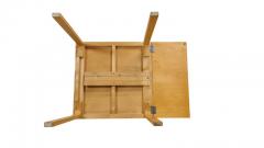 Alvar Aalto Aino Alvar Aalto Foldable Dining Kitchen Table In Red Linoleum Artek 1950s - 3959881