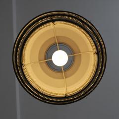 Alvar Aalto Alvar Aalto A332 Beehive Pendant in Brass Black Valaistusty Finland 1950s - 4637331