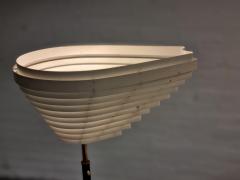 Alvar Aalto Alvar Aalto Angel Wing Floor Lamp in White Leather A805 Valaistusty 1950s - 4042725