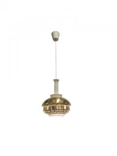 Alvar Aalto Alvar Aalto Ceiling Lamp Model A335B Brass White metal Valaistusty 1950s - 3959704