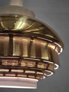Alvar Aalto Alvar Aalto Ceiling Lamp Model A335B Brass White metal Valaistusty 1950s - 3959710