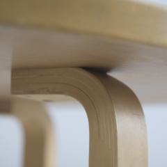 Alvar Aalto Alvar Aalto Model 91 Dining Table Birch White Linoleum Finland 1960s - 4810882