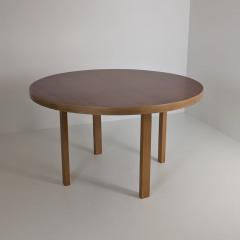 Alvar Aalto Alvar Aalto Model 91 Dining Table with Rotating Lazy Susan Tray Finland 1940s - 4810853