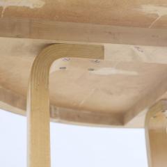 Alvar Aalto Alvar Aalto Model 91 Dining Table with Rotating Lazy Susan Tray Finland 1940s - 4810859