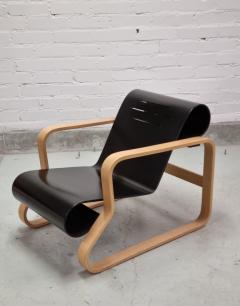 Alvar Aalto Alvar Aalto Paimio 41 Lounge Chair in Black and Birch Artek 1960s - 4087471