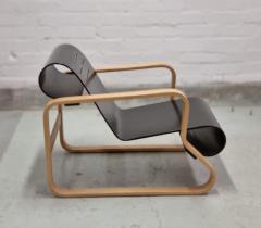 Alvar Aalto Alvar Aalto Paimio 41 Lounge Chair in Black and Birch Artek 1960s - 4087473