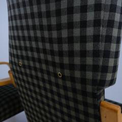 Alvar Aalto Alvar Aalto Pair of Cantilever Armchairs M 401 Green Buffalo Check Artek 1950s - 4237849