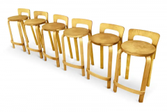 Alvar Aalto Alvar Aalto Set of K65 Stools in Laminated Birch by Artek Finland in 1950s - 2814700