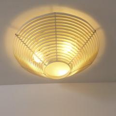 Alvar Aalto Alvar Aalto Slatted White Flush Mount Model A 622 B Valaisinpaja Artek 1980s - 4717247