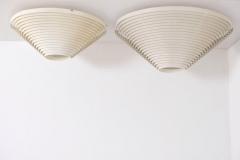 Alvar Aalto Alvar Aalto Slatted White Flush Mount Model A 622 B Valaisinpaja Artek 1980s - 4717254