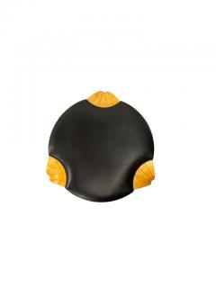 Alvar Aalto Alvar Aalto Stool X600 in Birch and Original Black Leather Artek 1960s - 3944062