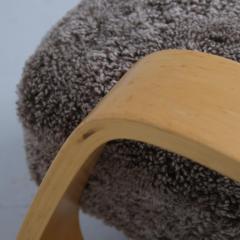 Alvar Aalto Alvar Aalto Tank Arm Chair Model 400 in Sheepskin Artek 1950s - 4502084