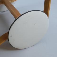 Alvar Aalto Alvar Aalto Tea Trolley Model 900 White Tiles Birch Rattan Artek 1960s - 4230833