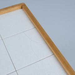 Alvar Aalto Alvar Aalto Tea Trolley Model 900 White Tiles Birch Rattan Artek 1960s - 4230835