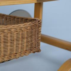 Alvar Aalto Alvar Aalto Tea Trolley Model 900 White Tiles Birch Rattan Artek 1960s - 4230842