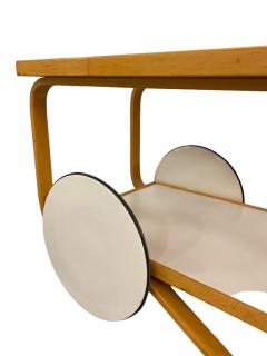 Alvar Aalto Alvar Aalto Tea Trolley Model 901 in White and Birch for Artek 1960s - 3956032